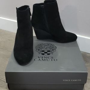 Vince Camuto suede ankle boots.